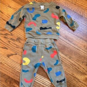 Hanna Andersson Boys Olive and Teal Kids' Set